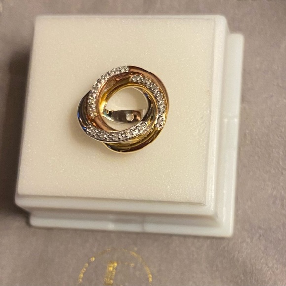 Gold and Silver Women's Earrings - Picture 3 of 4